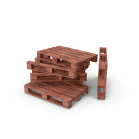 Wood Pallet Red Painted PNG & PSD Images