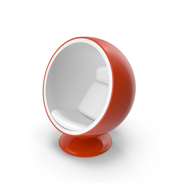 Orange Bubble Chair PNG & PSD Images