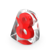 Ice Number 8 PNG & PSD Images