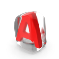 Ice Letter A PNG & PSD Images