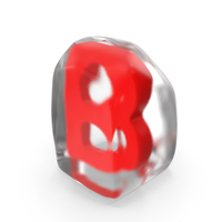 Ice Letter B PNG & PSD Images
