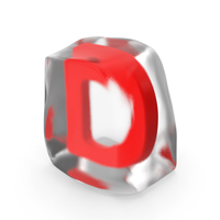 Ice Letter D PNG & PSD Images