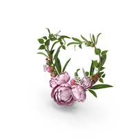 Pink Floral Heart PNG & PSD Images