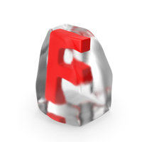 Ice Letter F PNG & PSD Images