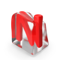 Ice Letter N PNG & PSD Images