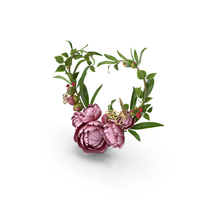 Red Floral Heart PNG & PSD Images