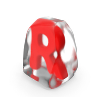 Ice Letter R PNG & PSD Images
