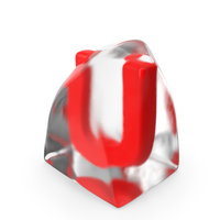 Ice Letter U PNG & PSD Images