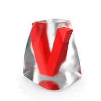 Ice Letter V PNG & PSD Images