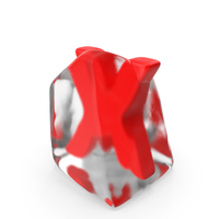 Ice Letter X PNG & PSD Images