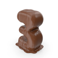 Chocolate Number 3 PNG & PSD Images