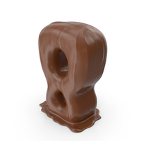Chocolate Number 8 PNG & PSD Images