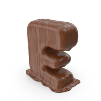 Chocolate Letter E PNG & PSD Images