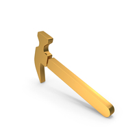 Gold Hammer Icon PNG & PSD Images