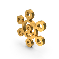 Gold Person Communication Icon PNG & PSD Images