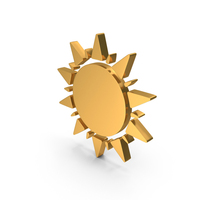 Gold Sun Icon PNG & PSD Images