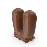 Chocolate Letter U PNG & PSD Images