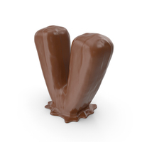 Chocolate Letter V PNG & PSD Images