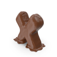 Chocolate Letter X PNG & PSD Images