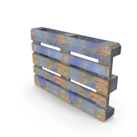 Wood Pallet Blue Painted PNG & PSD Images