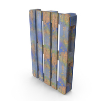 Wood Pallet Blue Painted PNG & PSD Images