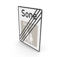Norwegian Sign End Of Pedestrian Zone PNG & PSD Images
