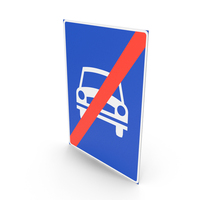Norwegian Sign End Of Motor Traffic Road PNG & PSD Images
