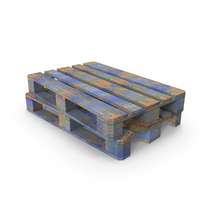 Double Wood Pallet Blue Painted PNG & PSD Images