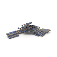 Wood Pallet Blue Painted Pile PNG & PSD Images