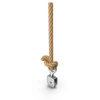 Single Block With Rope PNG & PSD Images