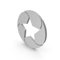 Round Chart Star Gray PNG & PSD Images