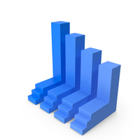 Box Chart Blue PNG & PSD Images
