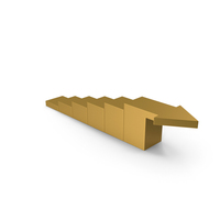 Box Chart Gold PNG & PSD Images