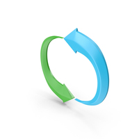 Arrow Round Green Blue PNG & PSD Images