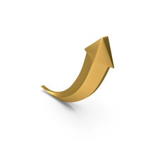 Arrow Up Gold PNG & PSD Images