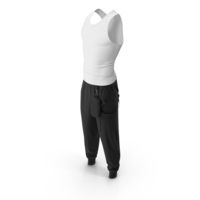 Male Tank Top & Pant PNG & PSD Images