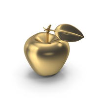 Golden Apple PNG & PSD Images