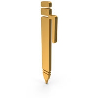 Gold Pen Icon PNG & PSD Images