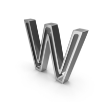 W Chrome PNG & PSD Images