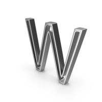 W Chrome PNG & PSD Images