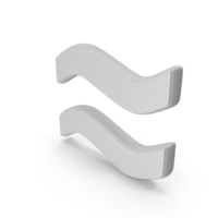 Approximate Symbol White PNG & PSD Images