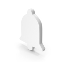 Bell Symbol White PNG & PSD Images