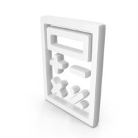 Calculator Symbol White PNG & PSD Images