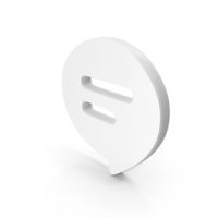 White Chat Symbol PNG & PSD Images
