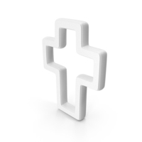 Christian Cross Symbol White PNG & PSD Images