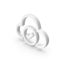 Cloud Updated Symbol White PNG & PSD Images