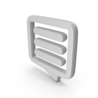 Communication Message Symbol White PNG & PSD Images