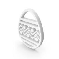 White Easter Egg Symbol PNG & PSD Images