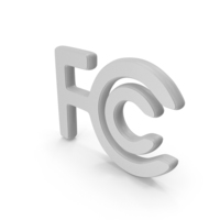 FCC Certification Symbol White PNG & PSD Images