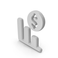Money Loss Symbol White PNG & PSD Images